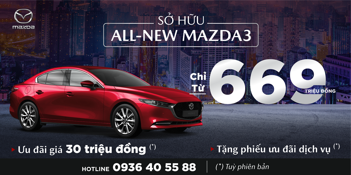 Uu dai mua xe All-New Mazda3 thang 11